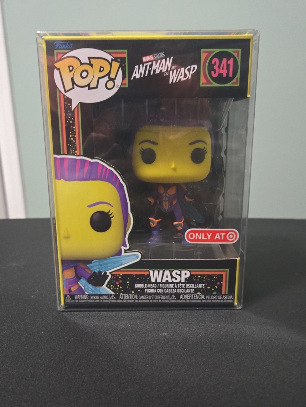 Funko Wasp Pop! Figure — Yellow, Purple, Black